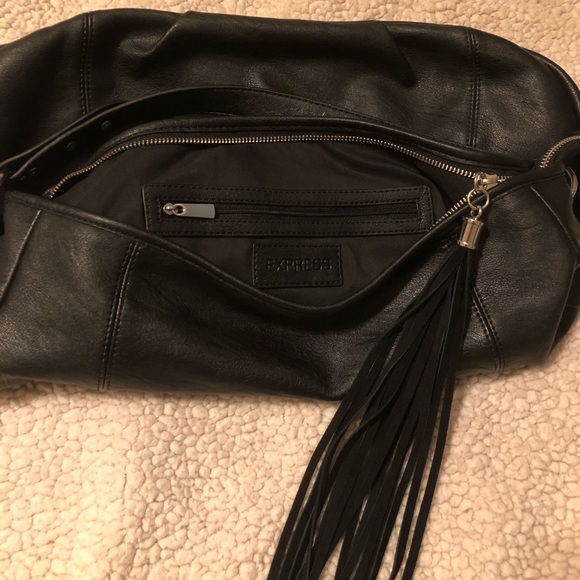 Large Black EXPRESS Shoulder Bag - Picture 3 of 4